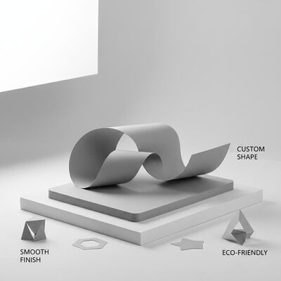 Customized Shape Gray Paperboard Providing High Smoothness Excellent for Packaging Printing and Custom Packaging Designs