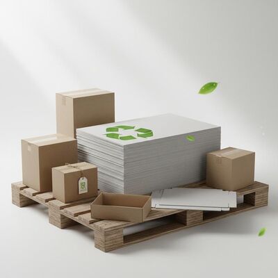 Single Side Coating Grey Cardboard Recyclable Eco Friendly Material Perfect for Packaging Shipping and Storage Solutions