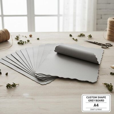 Customized Shape Grey Paper Board A4 Format Suitable for Printing Packaging and Various Crafting Purposes Durable