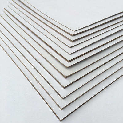 Customized Duplex Board Paper with 170~500 GSM and 0.2mm~0.54mm Thickness Made from Mixed Pulp